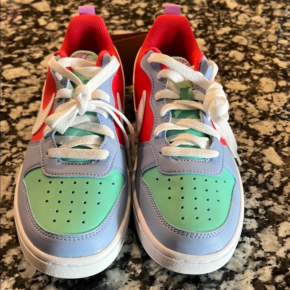 Nike Red and Green Sneakers Vibrant Design New
